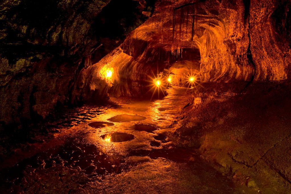 Thurston Lava Tube - Volcanoes National Park, Big Island, Hawaii, USA.