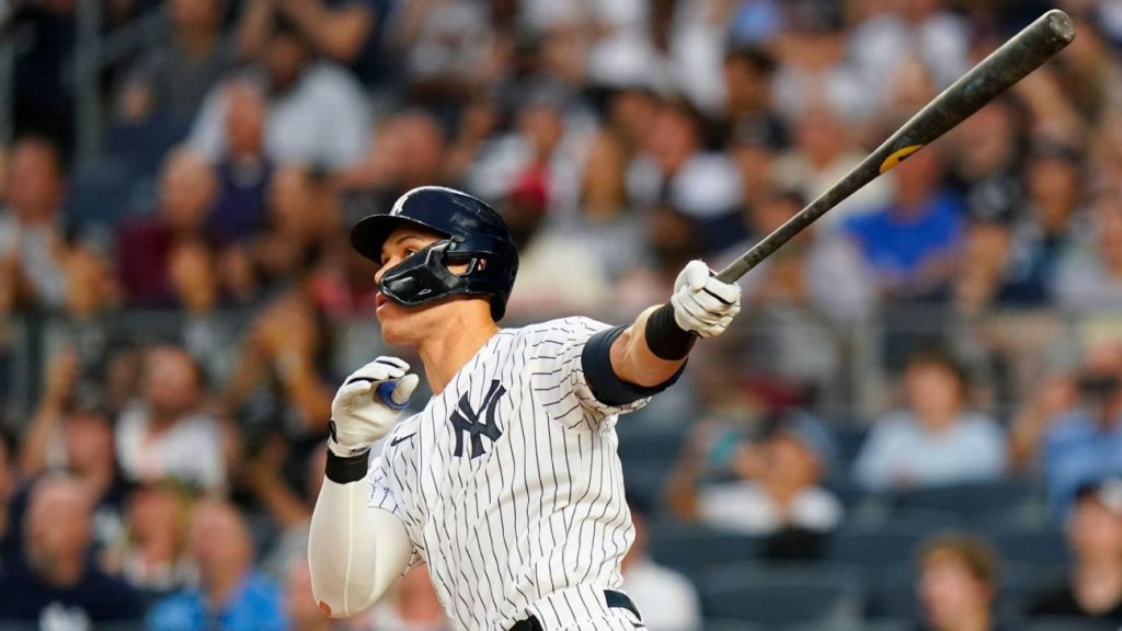 Aaron Judge von den New York Yankees war der erste Spieler, der zu Hause 40 Tore erzielte