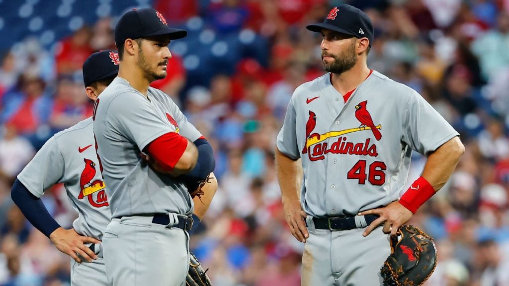 Die St. Louis Cardinals All-Stars Nolan Arenado und Paul Goldschmidt können aufgrund des COVID-19-Impfstatus nicht in der Toronto Series spielen